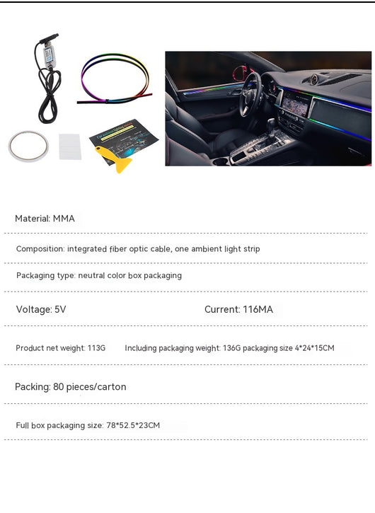 Barra LED Ambiental Oculta para Auto - Iluminación Personalizada - Image 31