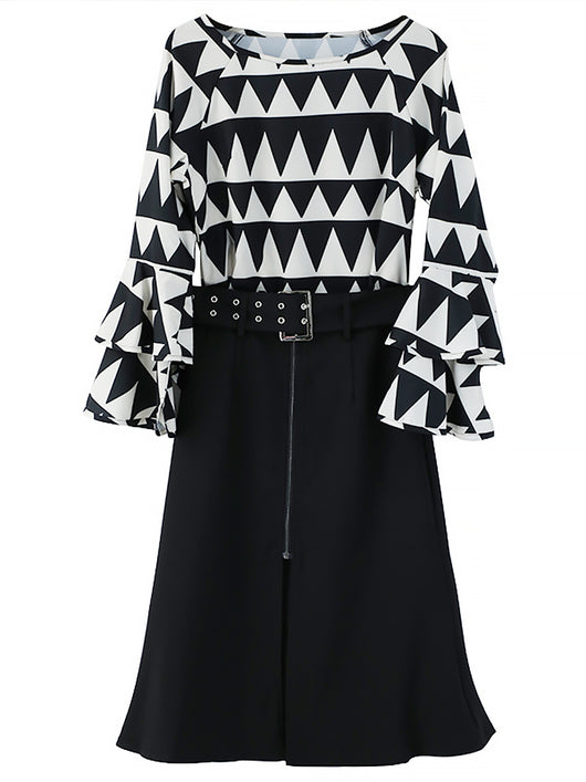 Traje Ejecutivo Dos Piezas Falda Midi Estilo Western - Image 10