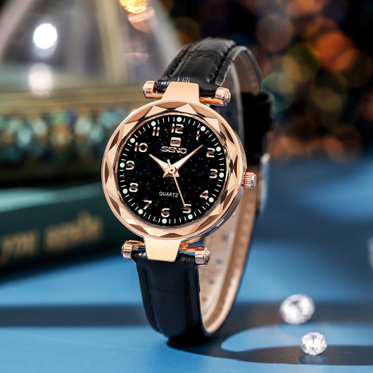 Reloj de Pulsera Mujer Cielo Estrellado Resistente al Agua