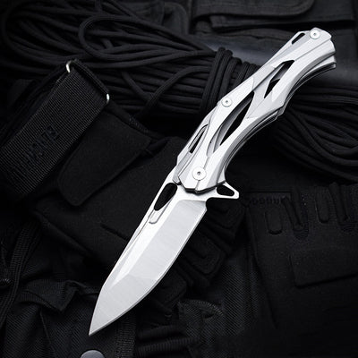 Cuchillo Plegable Táctico de Acero D2 - Alta Dureza para Aventuras - Image 8
