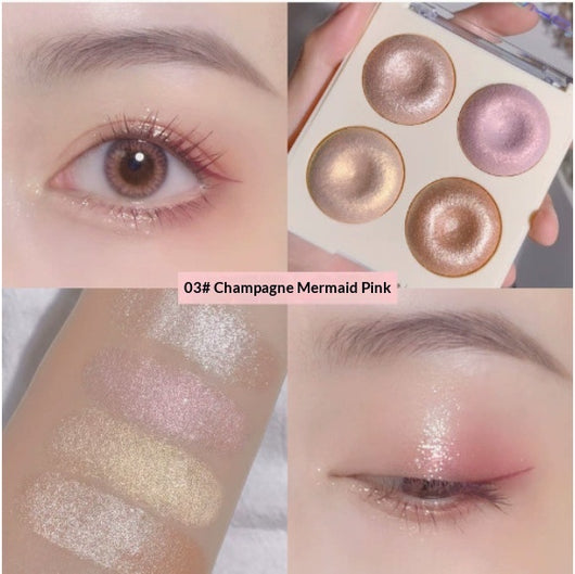 Paleta de Iluminadores Cuatro Tonos con Sombras Brillantes - Image 8