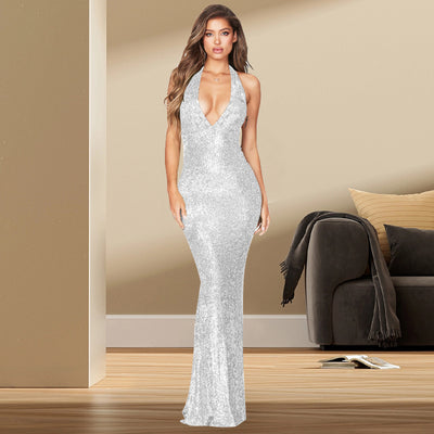 Vestido Halter Escotado Espalda Descubierta para Verano - Image 15