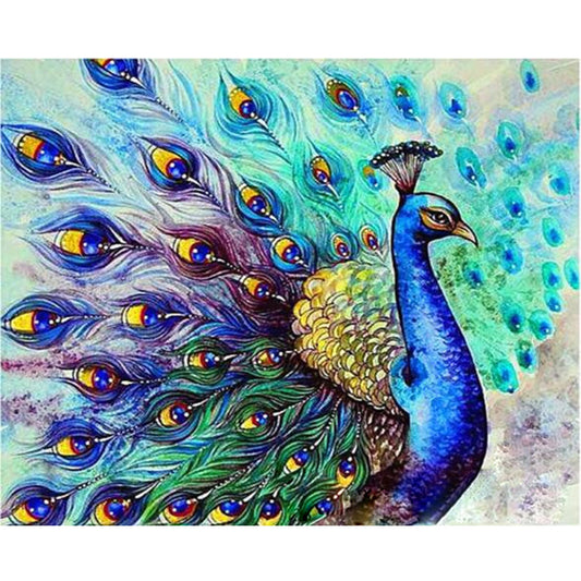 Cuadro de Pintura al Óleo por Números - Animales Hermosos con Marco Incluido