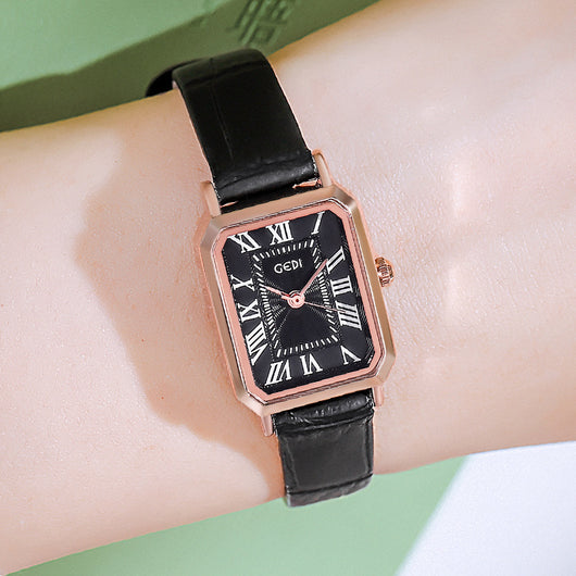 Reloj Cuadrado Retro Impermeable Versátil para Mujer - Image 10