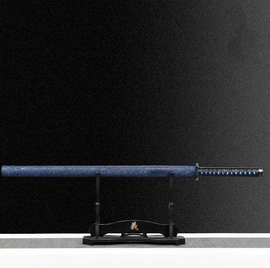Sable Dragón Azul Longquan - Acero Manganeso Forjado, Pieza de Colección Premium - Image 3