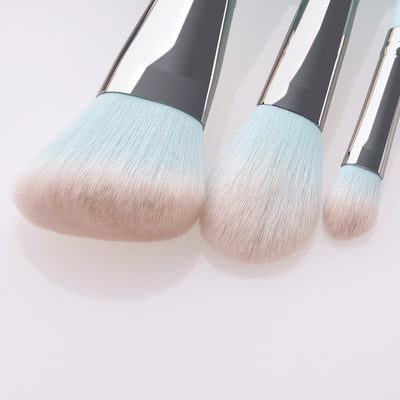 Set de 12 Brochas de Maquillaje Azul Claro - Image 8