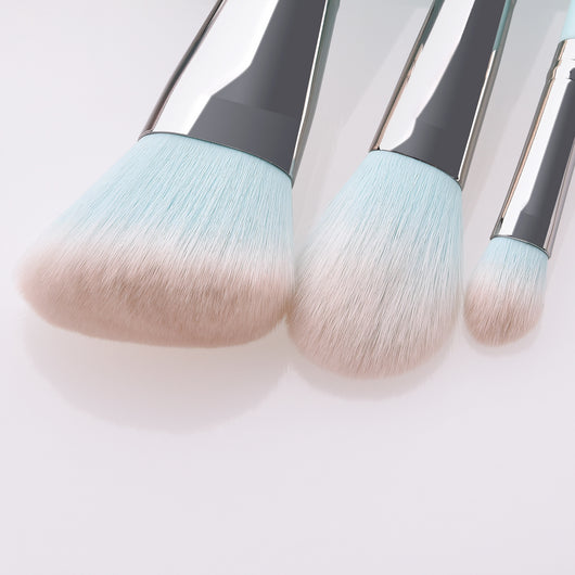 Set de 12 Brochas de Maquillaje Azul Claro - Image 8
