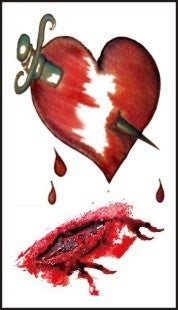 Pegatina de Tatuaje de Herida de Halloween - Image 14