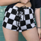 Shorts a Cuadros Verano para Niñas con Tirantes