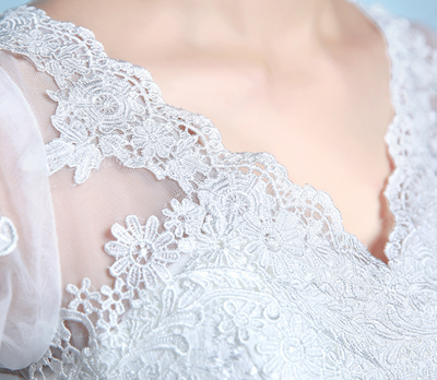 Vestido de Novia Cola Sirena con Cintura Ajustada - Image 9