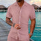 Camisa Polo Manga Corta Lisa Suelta para Hombre - Casual y Cómoda