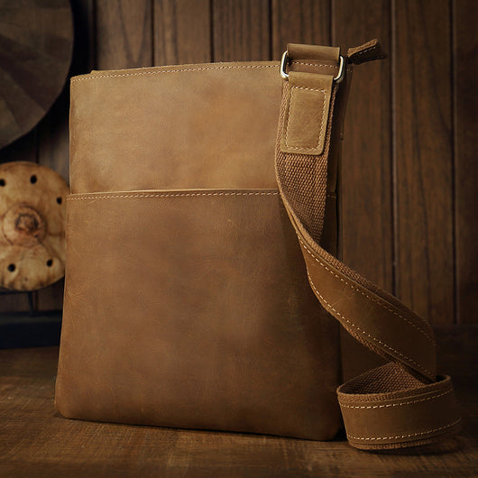 Bolsa Mensajera de Cuero para Hombre