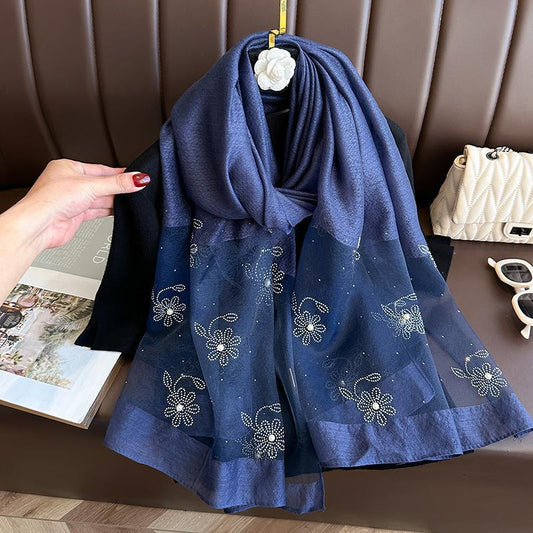 Chal Estampado y Perlado Premium para Abrigo