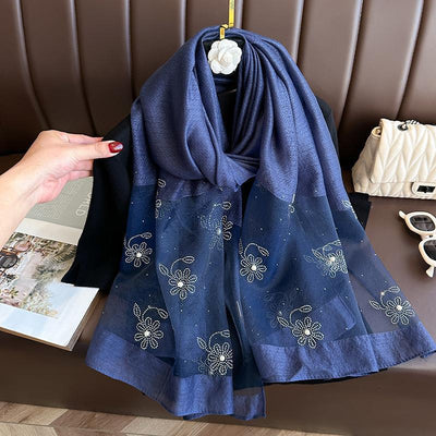 Chal Estampado y Perlado Premium para Abrigo