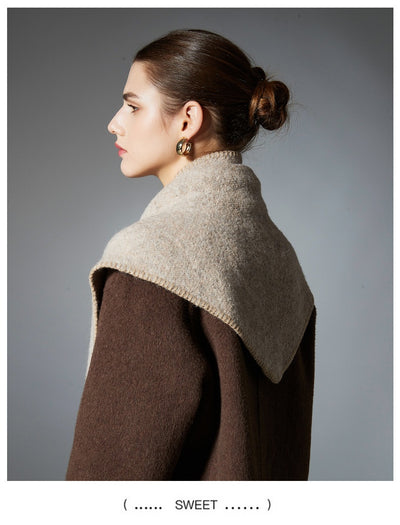 Chal Triangular de Lana Tejida con Broche Floral para Otoño e Invierno - Image 20