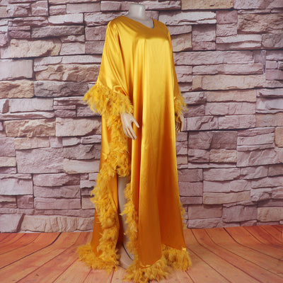Vestido Africano Suelto de Lujo con Manga Murciélago y Abertura Alta - Image 14