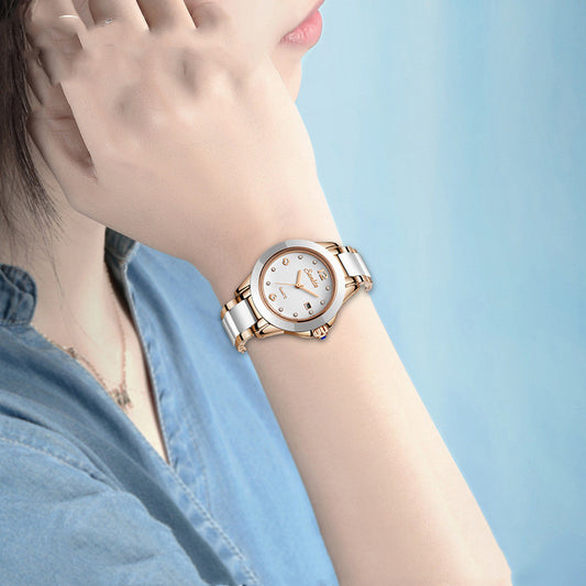 Reloj Elegante para Mujer en Oro Rosado