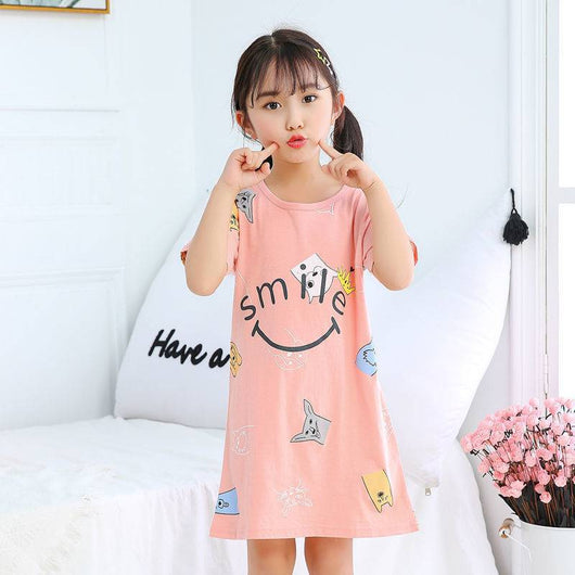 Pijama Vestido Princesa de Algodón para Niña y Mamá - Manga Corta Fresco - Image 5