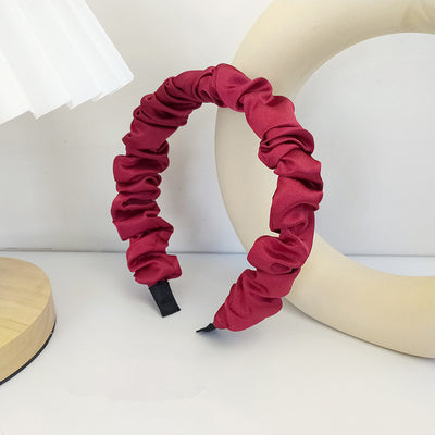 Diadema Plisada de Tela Estilo Retro Francés Versátil para Chicas - Image 11