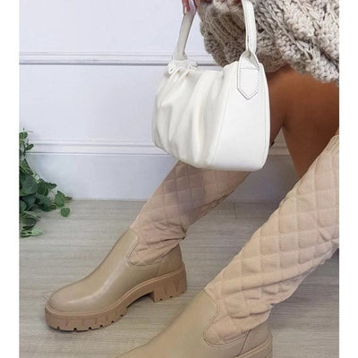 Zapatos Deportivos Talla Grande para Mujer - Tejido Volador con Tacón Medio - Image 10