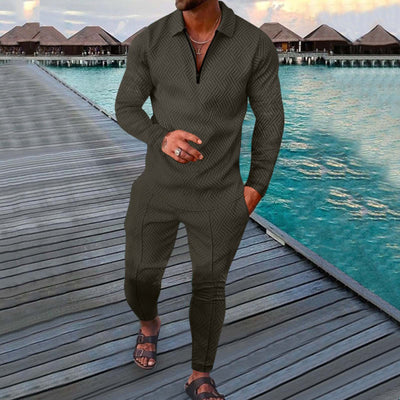 Conjunto Deportivo Otoñal de Dos Piezas para Hombre - Pantalón Largo y Sudadera - Image 38