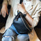 Bolso Bandolera de Cuero Genuino con Correa Ancha Ajustable