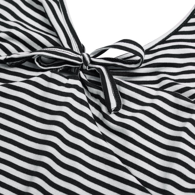 Vestido Rayado con Tirantes Abierto en la Espalda para Mujer - Image 16