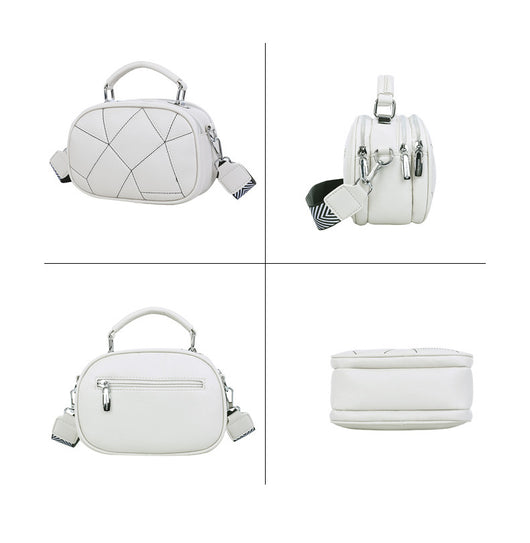 Bolso Pequeño Retro de Patchwork Trendy con Tres Capas - Image 12