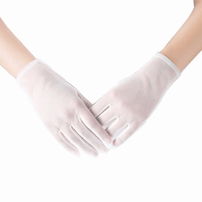 Guantes Cortos de Seda Negra - Elegancia y Sofisticación - Image 3