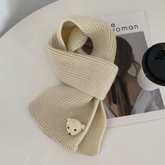 Bufanda de Lana Tejida Infantil Cálida para Primavera y Otoño - Image 6