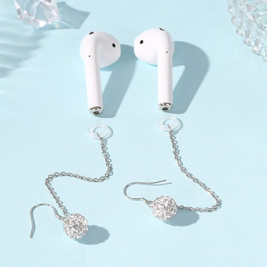 Aretes de Cadena en Plata Esterlina Anti-Presión para los Oídos - Image 13
