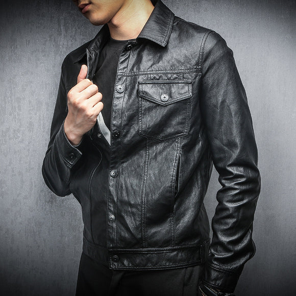 Chaqueta Biker Coreana para Hombre - Estilo Urbano y Moderno
