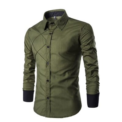 Camisa Casual de Cuadros para Hombre Manga Larga - Image 6
