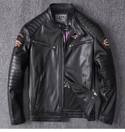 Chaqueta de Motociclista con Cuello de Pie - Abrigo Premium para Hombre - Image 7