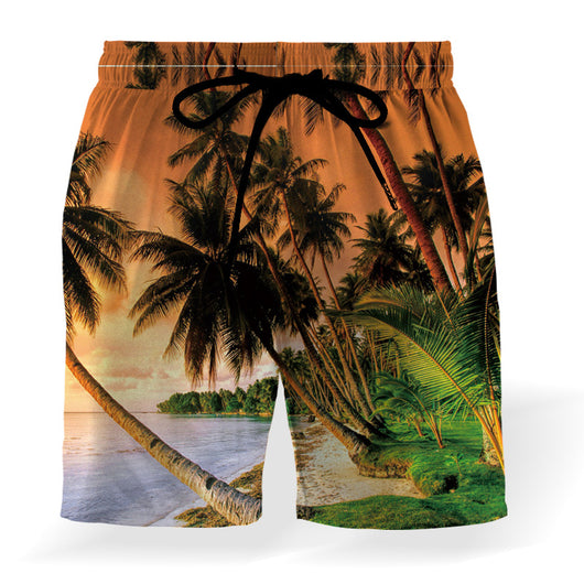 Shorts de Playa con Estampa de Coco y Cintura Elástica - Image 22
