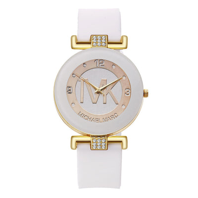Reloj de Mujer con Correa de Silicona Diamantada y Movimiento de Cuarzo - Image 24