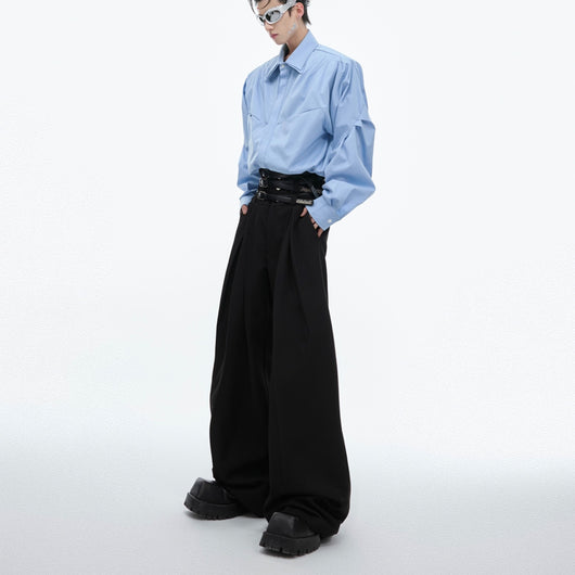 Pantalón Recto de Cintura Alta Holgado y Casual - Image 7