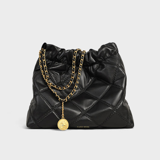 Bolso de Hombro Portátil de Gran Capacidad con Cadena para Mujer - Image 3