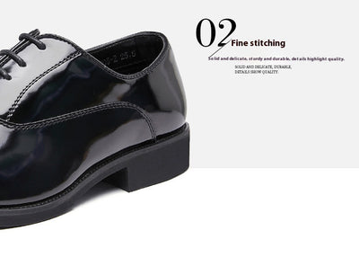 Zapatos Oxford de Cuero Charol con Punta Fina - Calzado Ejecutivo para Hombre - Image 27