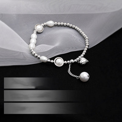 Pulsera de Plata S925 con Perla y Corazón - Elegancia y Temperamento - Image 14