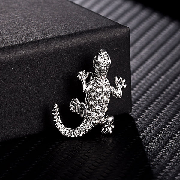 Broche de Búho de Cristal con Diamantes de Imitación - Accesorio Vintage Elegante