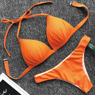 Bikini Enterizo Escote Halter Ajustable - Image 5