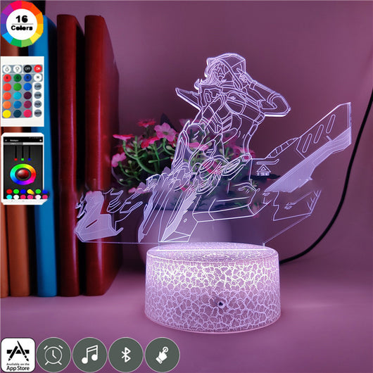 Lámpara 3D LED Ashe - Iluminación Nocturna Heroica - Image 5