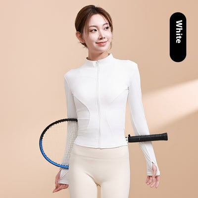 Chaqueta Deportiva de Yoga Ajustada para Mujer de Secado Rápido - Image 6