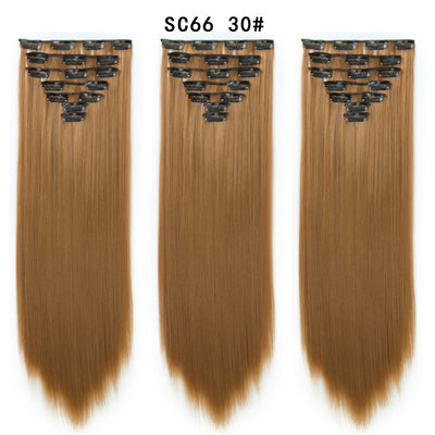 Set de Extensiones de Cabello con 16 Clips - Peluca de Fibra Sintética Premium - Image 21