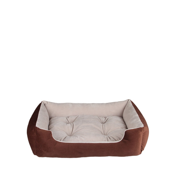 Cama Calmante Cuadrada para Perros y Gatos Medianos - Sofá Plush Acogedor