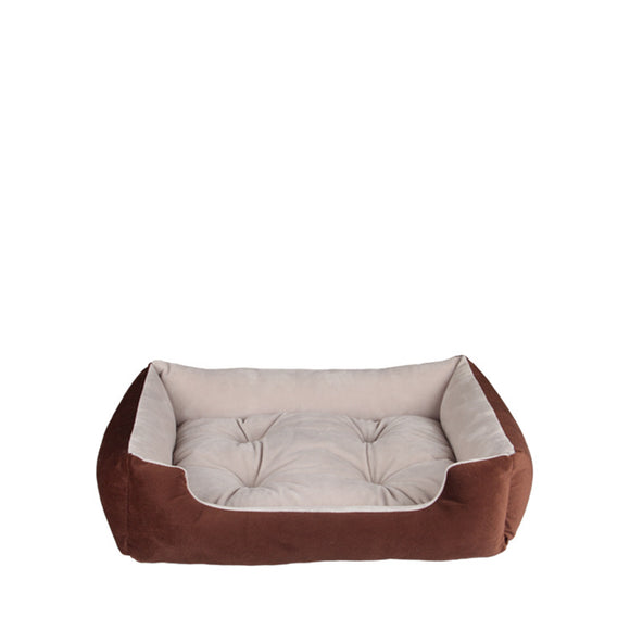 Cama Calmante Cuadrada para Perros y Gatos Medianos - Sofá Plush Acogedor