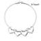 piercing curved peach heart bracelet Silver 8 heart