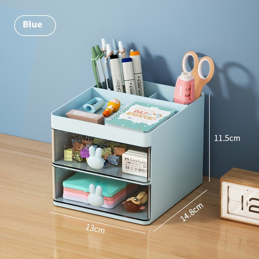Organizador de Escritorio con Compartimentos y Diseño Transparente - Image 7