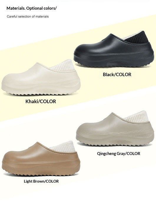 Pantuflas de Algodón para Hombre - Comodidad Invernal para Uso Exterior - Image 13